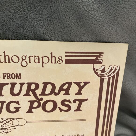 Covers From The Saturday Evening Post Fighting For Fun A Hanging Matter Lithos - Picture 4 of 15